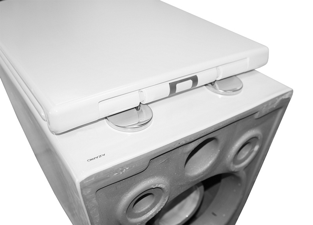 Унитаз подвесной Azario ESCONDA 345х490х350 безободковый, смыв "Скрытое Торнадо", с быстросъемным сиденьем микролифт (AZ-2805E)