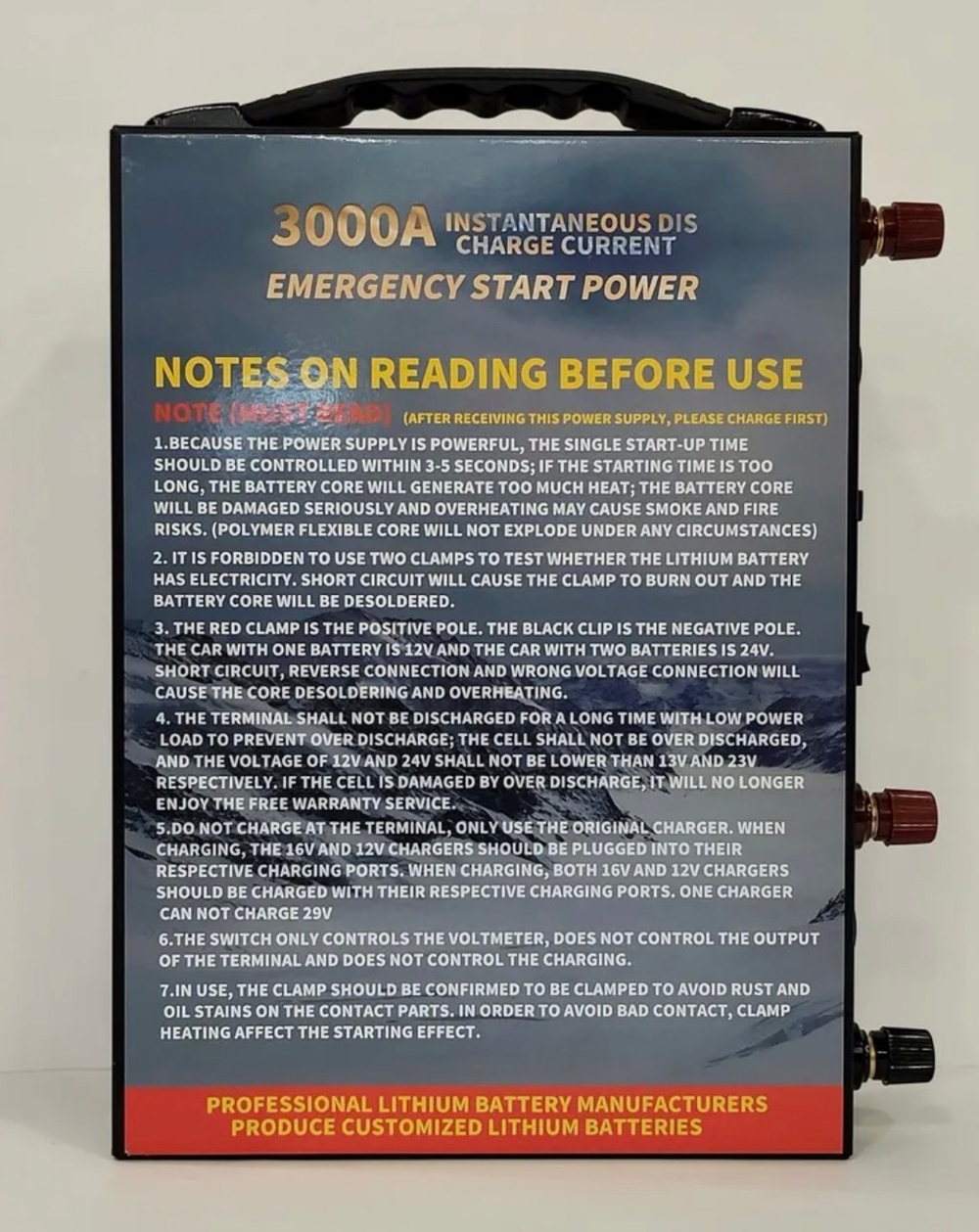 30000 mAh / Автономное пусковое устройство (бустер) для легковых и грузовых автомобилей Jump Starter 30000 mAh на 12/24 вольт