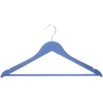 Плечики деревянные с выемками 3шт «ИДЕЯДОМА», цвет голубой, 40*21см (Селфи)