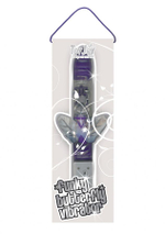 Фиолетовый мультискоростной вибромассажёр Hi-tech Funky Butterfly Dark Purple - 22 см.
