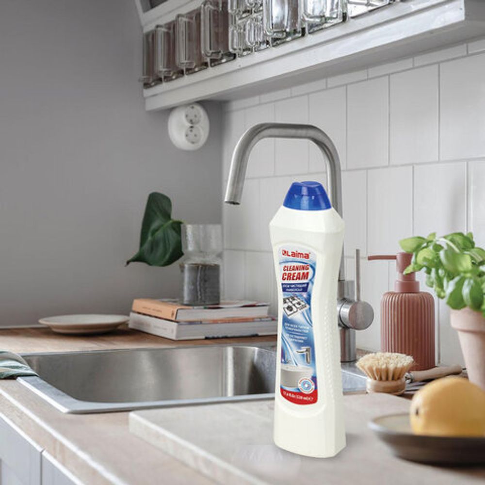 Чистящее средство универсальное крем 520 мл, LAIMA PROFESSIONAL "White fresh", 608659