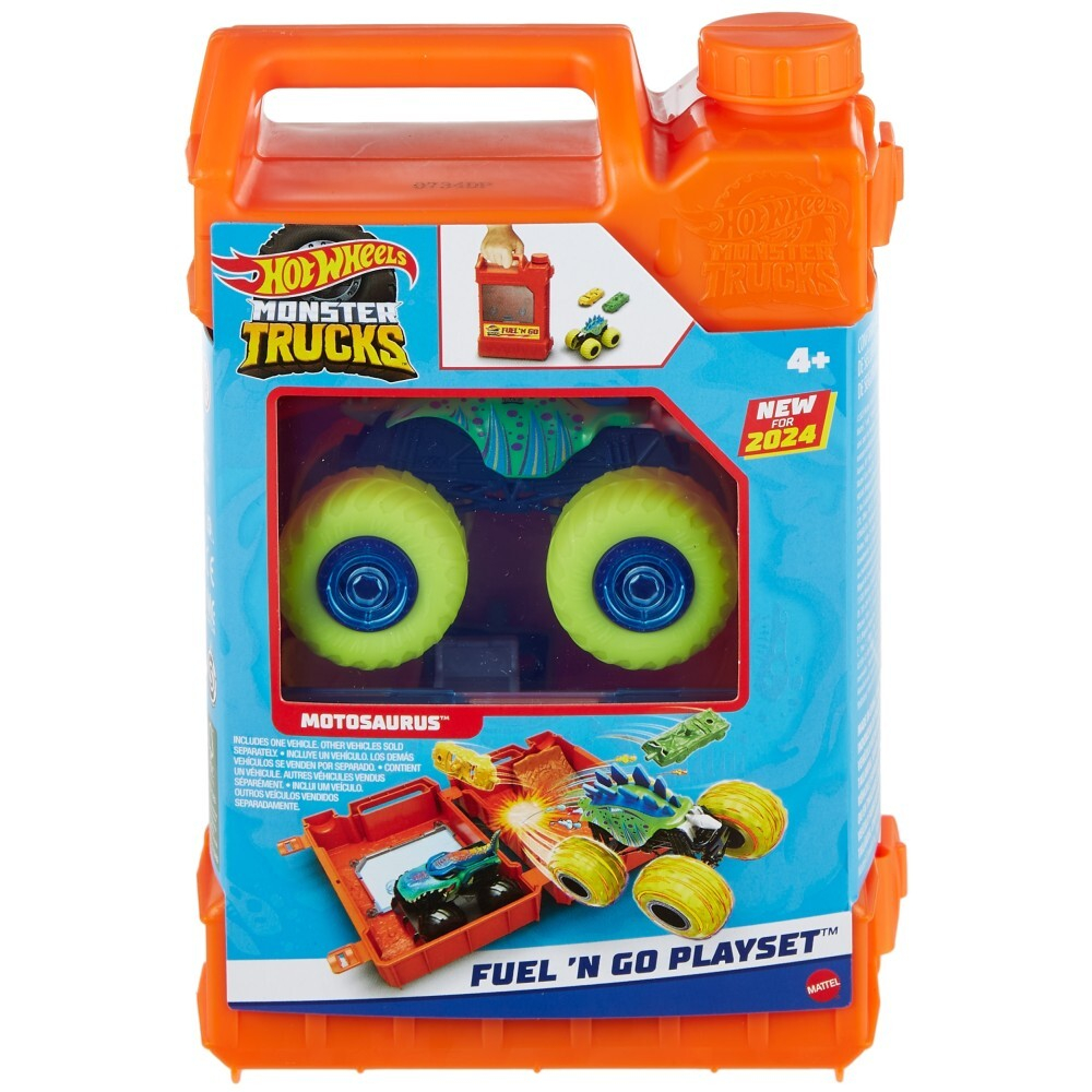 Hot Wheels - Игрушечные грузовики-монстры Набор канистр для трюков + автомобиль HXT04 / артикул   HXT04  / GTIN 194735237500