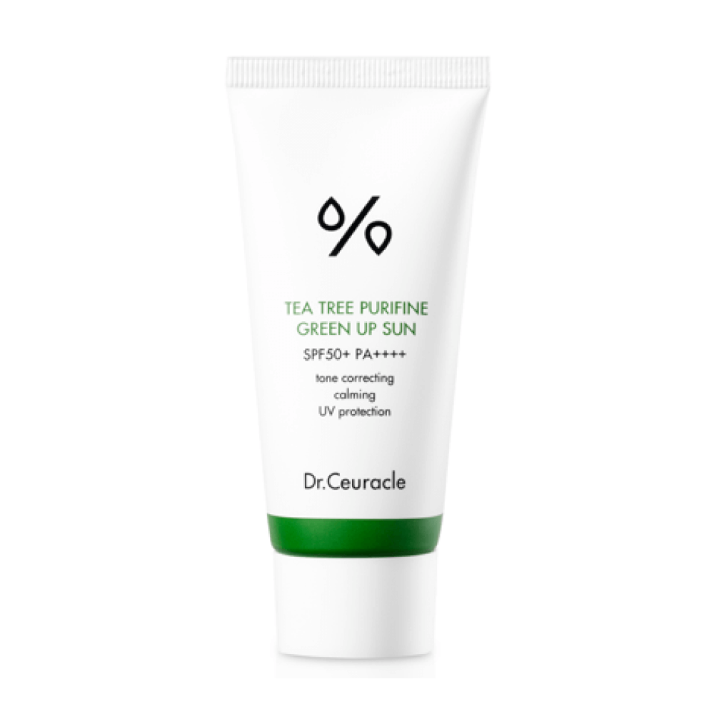 Крем солнцезащитный Dr.Ceuracle Tea Tree Purifine Green Up Sun SPF 50+ PA++++, 50 мл