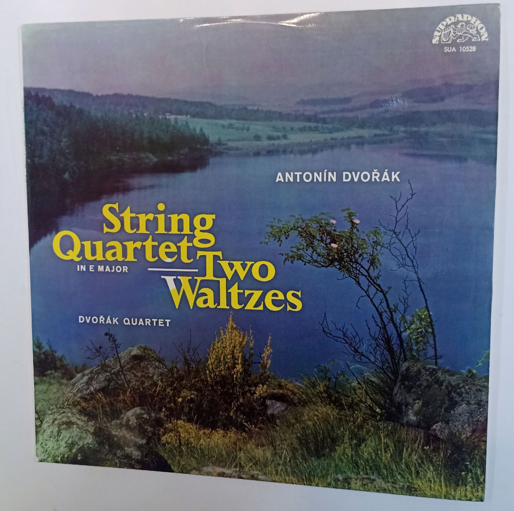 Винтажная виниловая пластинка LP Антонин Дворжак, Dvorak Quartet String Quartet In E Major Two Waltzes (Чехословакия 1964)