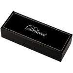 Ручка шариковая Delucci "Allegro" синяя, 1,0мм, корпус золото/оружейный металл, поворот., подарочная упаковка