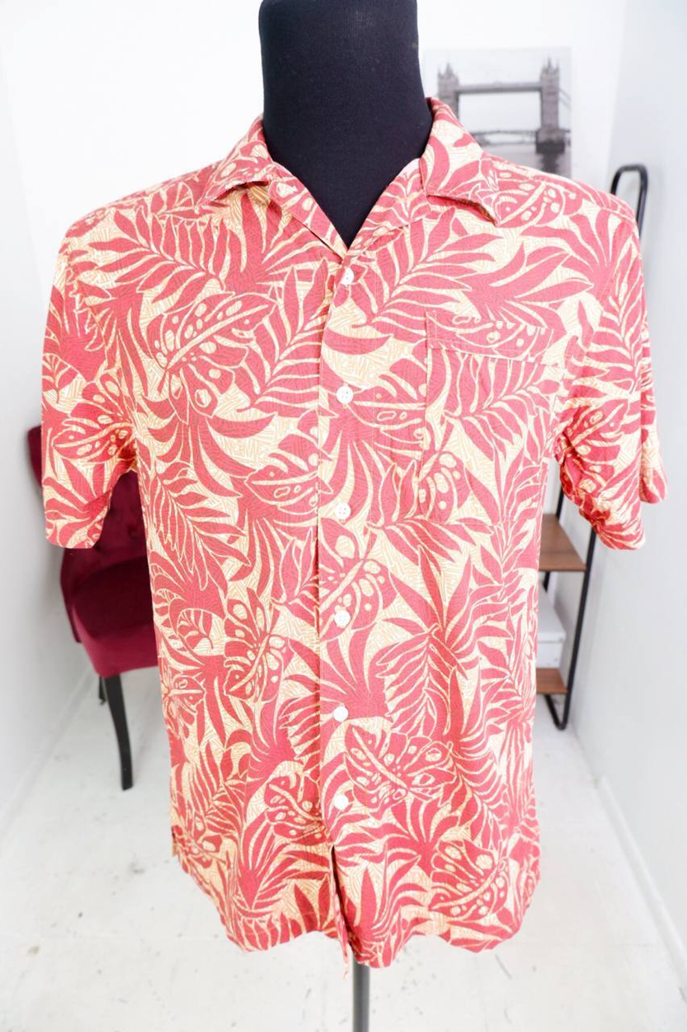 Рубашка Cotton club цветастая, маркировка S, визуально на 44/46 размер