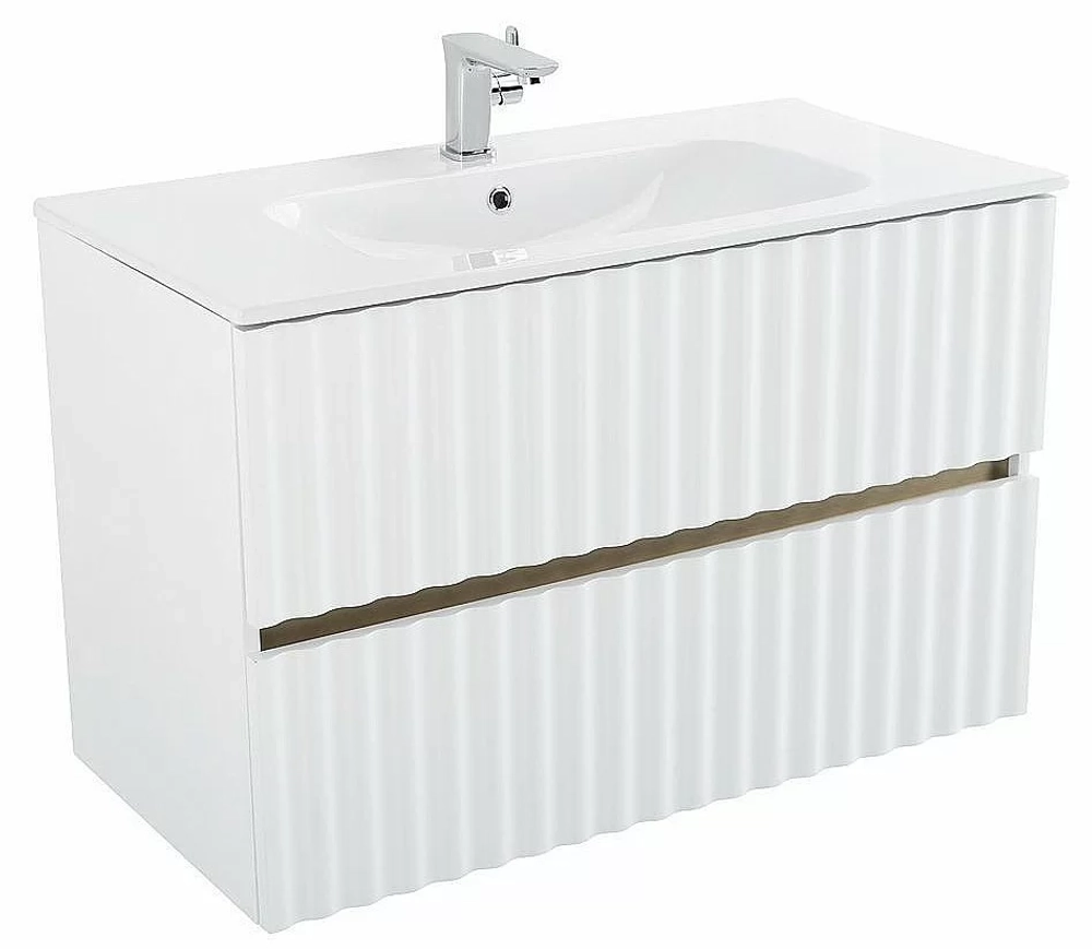 Тумба с раковиной Art&Max ELEGANT 60 белый глянец