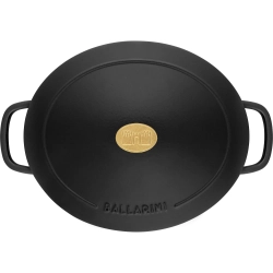 Ballarini Овальная чугунная сковорода для жарки Bellamonte 2,2 л черная