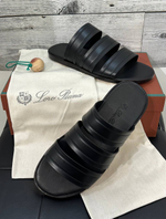 Шлепанцы кожаные Loro Piana