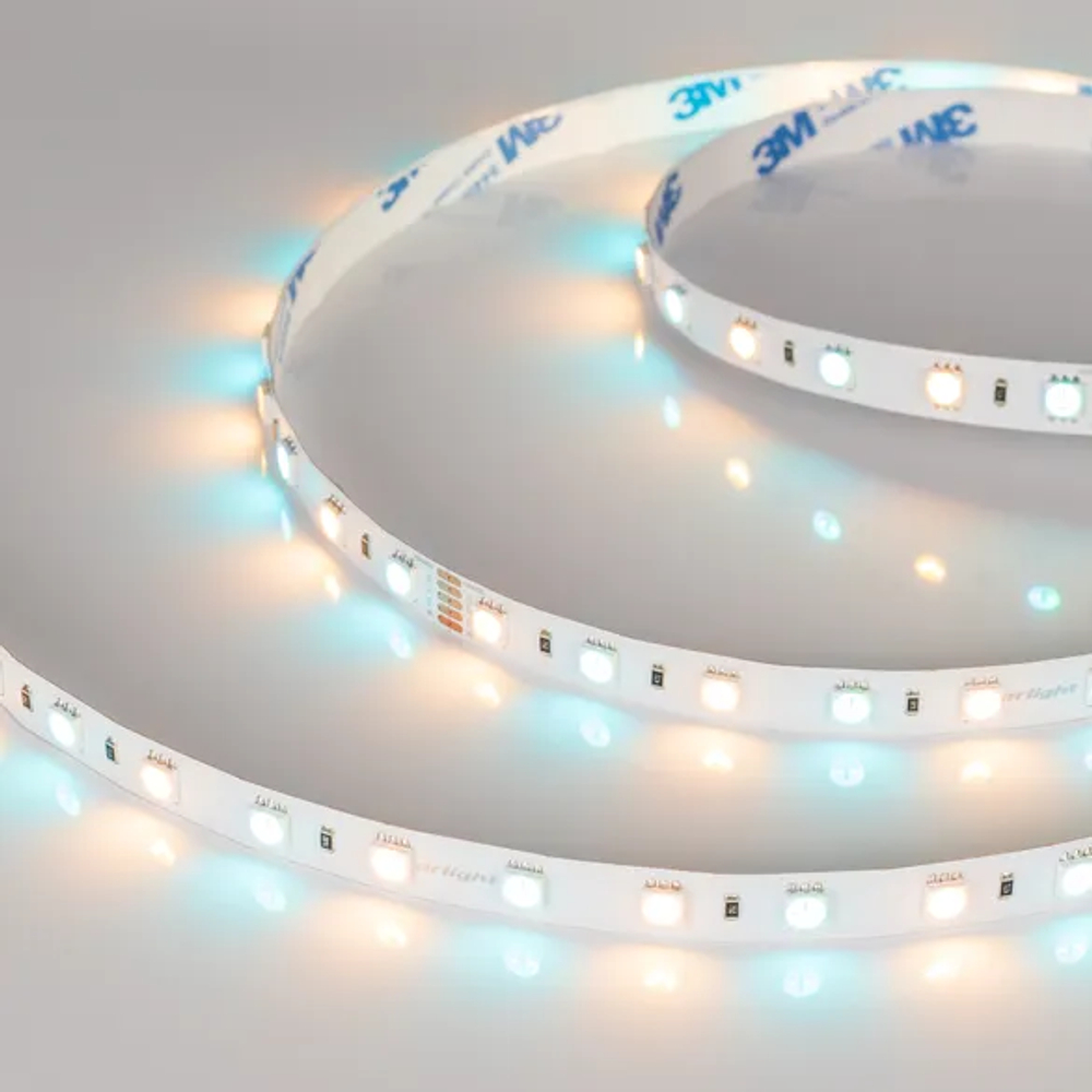 Светодиодная лента RT-B60-10mm 24V RGBW-Warm (14.4 W/m, IP20, 5060, 5m) (Arlight, Открытый) 018327(2)