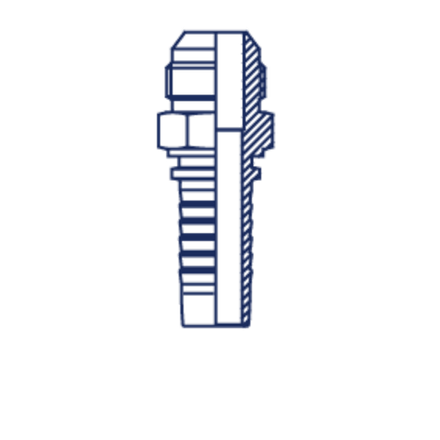 Фитинг DN 08 JIC (Ш) 1/2