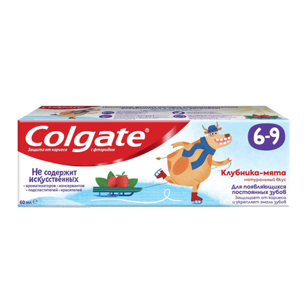 БОНУС Зубная паста Colgate Детская 6+ со вкусом клубники-мяты 60 мл