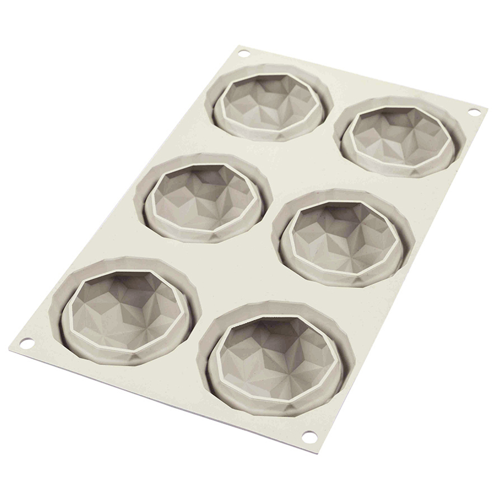 Форма для приготовления пирожных Mini Gemma 17x30см силиконовая Silikomart