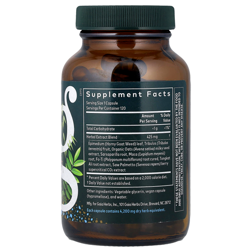 Gaia Herbs, Men, мужское либидо, 120 жидких капсул Phyto-Caps®