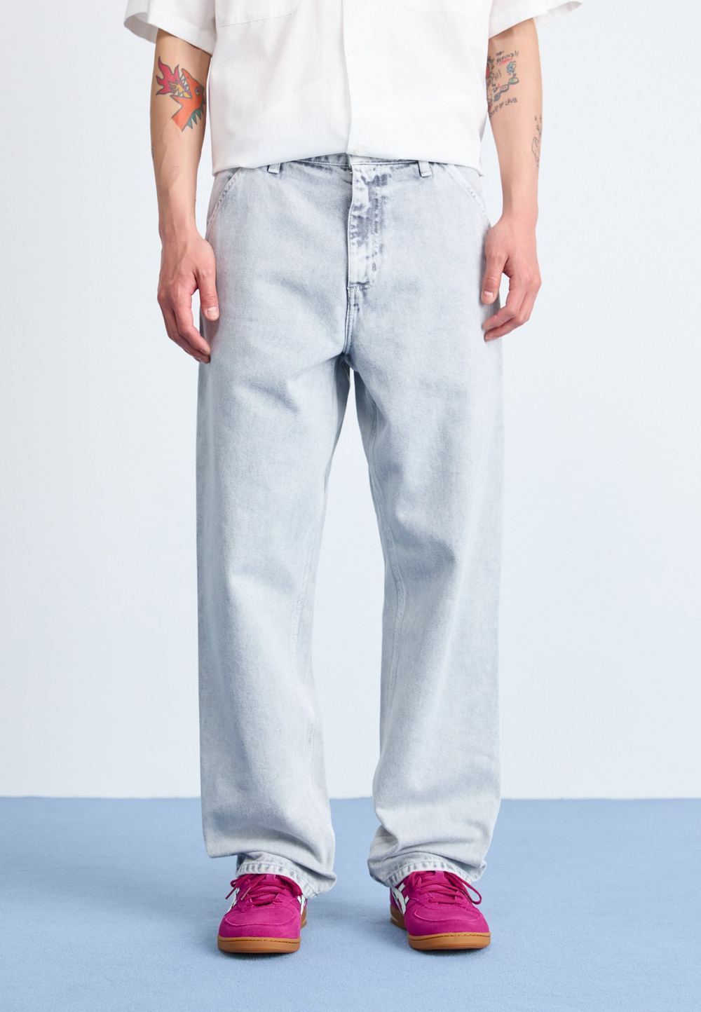 Carhartt WIP SMITHFIELD  - Джинсы свободного покроя - Чёрный