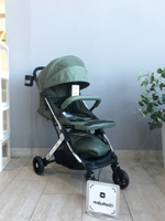 Kоляска детская прогулочная Farfello Comfy Go Comfort (Silver Green Chrome/Зелёный на серебре CG-103