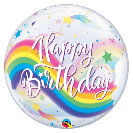 П BUBBLE 22" HB Единорог Радуга