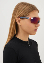 Спортивные очки 720armour Elfo / Matte White Frame / Matte Dark Grey Blue temple / HC Red Black Lens