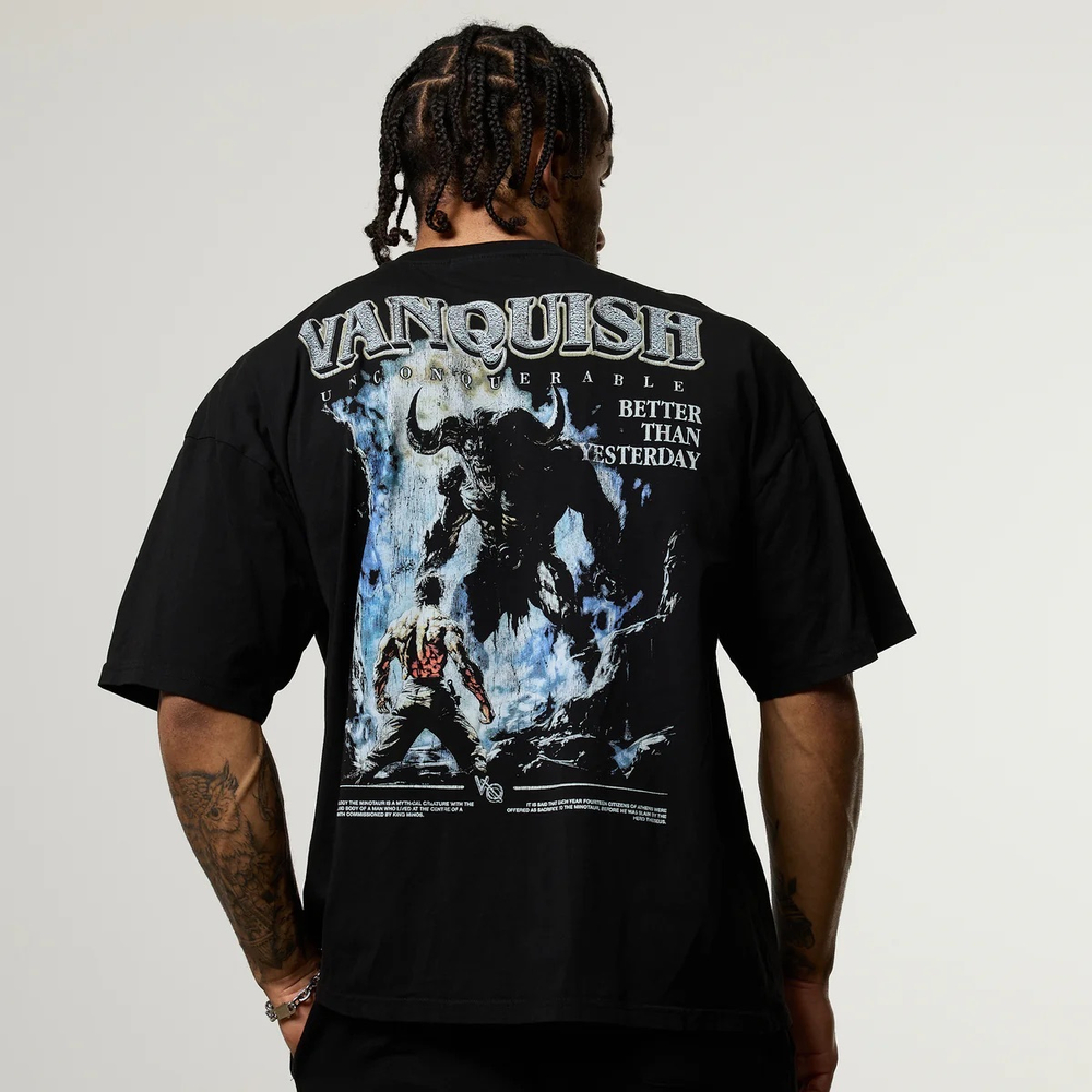 Футболка VANQUISH Olympus Black Minotaur Oversized T-Shirt