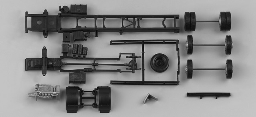 Шасси грузового автомобиля Mercedes-Benz Actros 2-осное с колесными парами (7,45 м)2 шт.