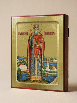 Икона Владимира, князя (ростовая) на дереве: 125 х 160 (Синопсисъ)