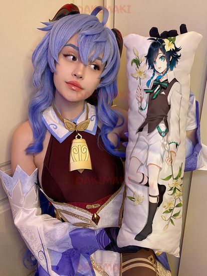 Мини дакимакура Венти из Геншин Импакт | Genshin Impact арт. M0917, 60х20 см