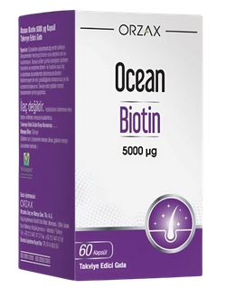 ORZAX Ocean Biotin 5000 мкг 60 капсул, Биотин