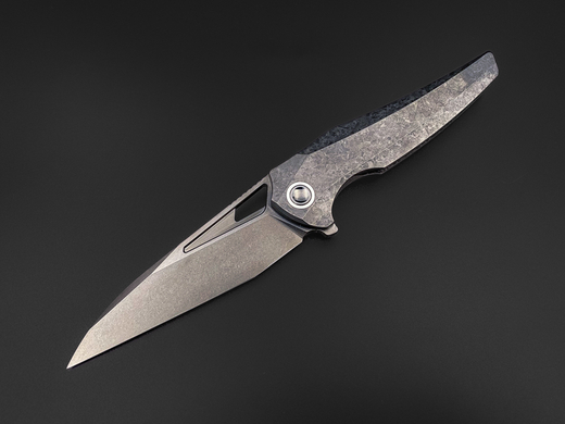 Складной нож Magpie M390 CrystalTi black DLC stonewash