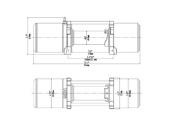 Лебёдка автомобильная электрическая 12V Runva 6000 lbs 2722 кг (стальной трос) EWV6000S