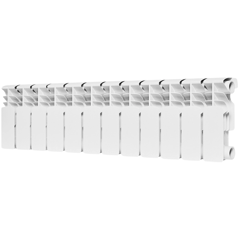 Радиатор биметаллический ROMMER Plus Bm 200 - 12 секций (подключение боковое, цвет белый)