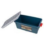 Ящик многофункц. особопрочный СЛЕДОПЫТ Expedition Box, 50 л, 700х360х320 мм, цв. зеленый/серый/3/