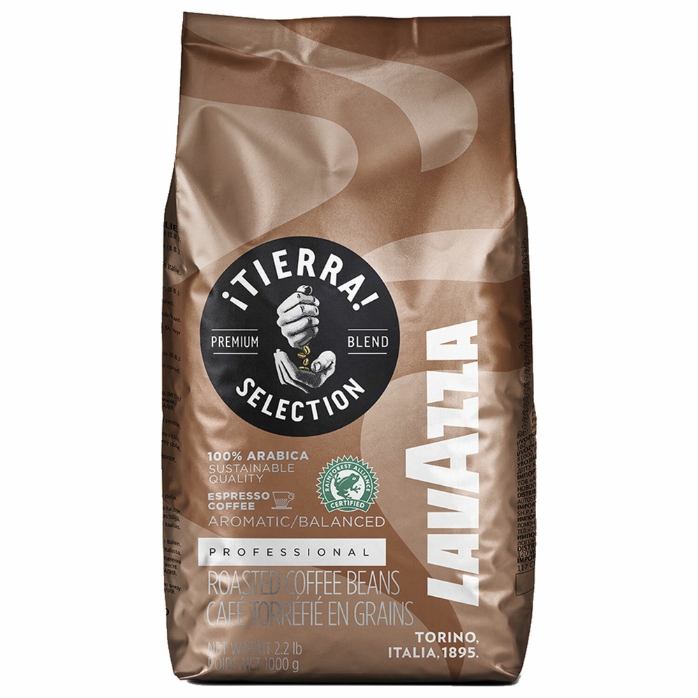 Кофе в зернах LAVAZZA «Tierra Selection» 1 кг, ИТАЛИЯ