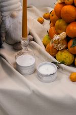 Свеча Белый чай, гипс, 80 / 200 мл.