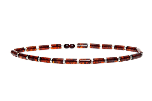 Чокер из натурального янтаря, длина 42 см. Чокер ручной работы из Калининграда