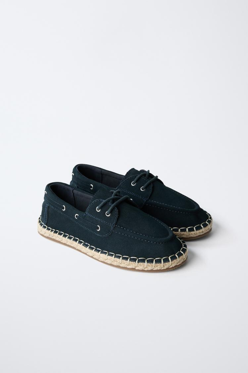 ZARA ТУФЛИ ИЗ ЗАМШИ, МОРСКОЙ СИНИЙ