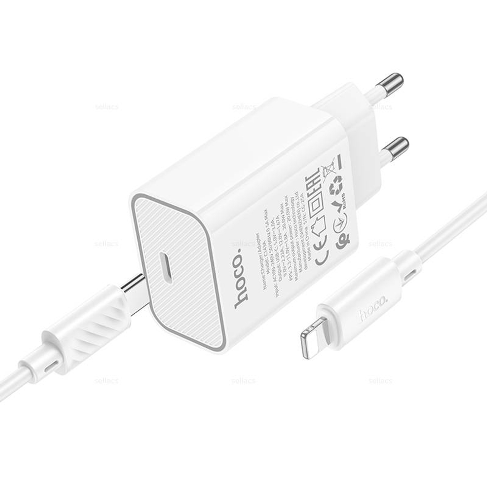 Зарядное устройство для Lightning Hoco C143A PD20W (white)