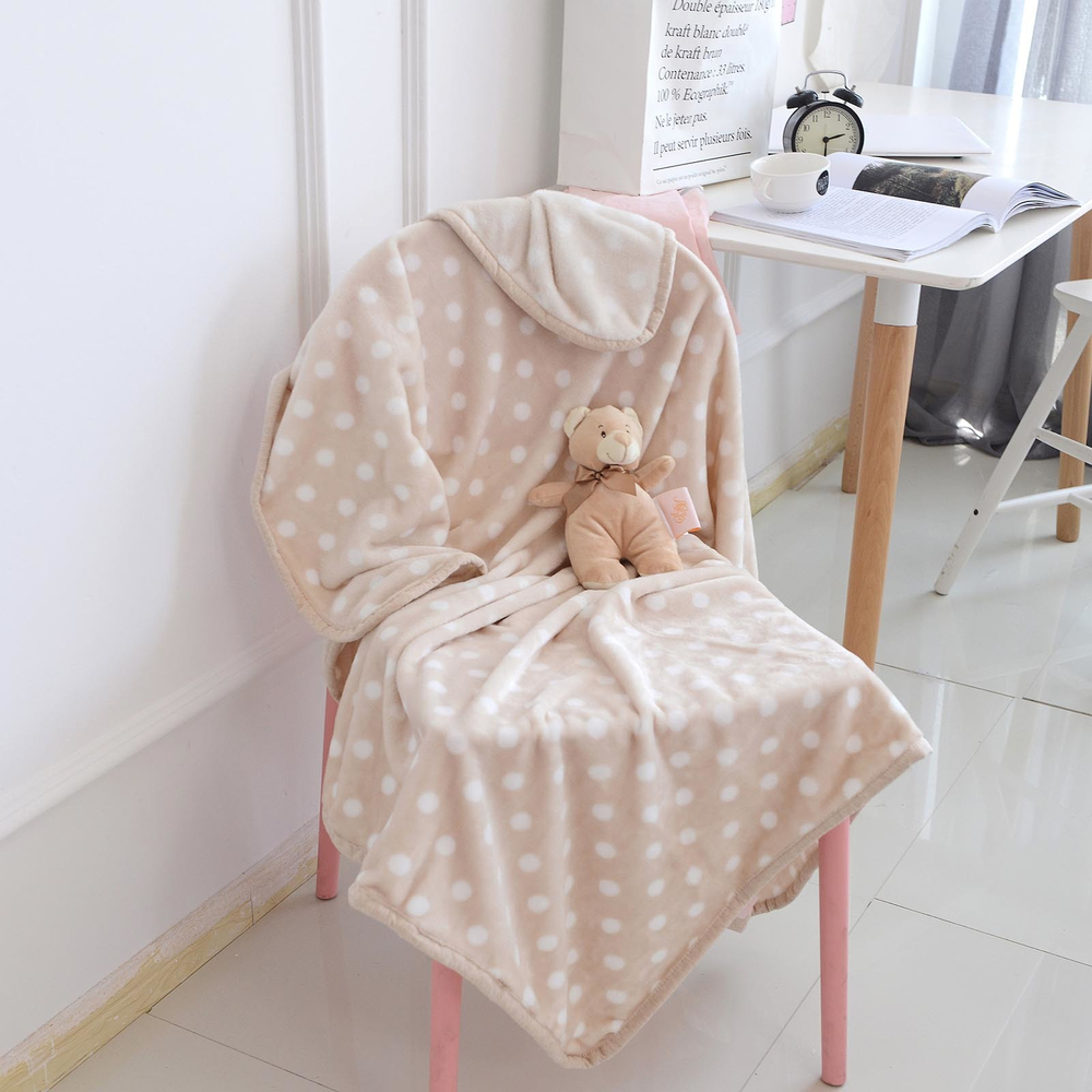 Плед 100х150 Sofi De MarkO Тедди бежевый