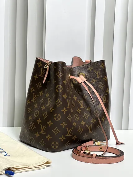 Сумка Louis Vuitton Neonoe MM (розовая фурнитура)