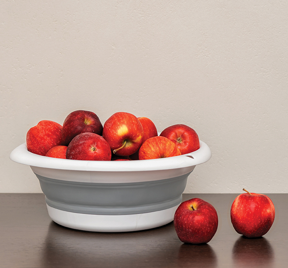 Таз ФЛЕКС 10 л складной, отверстие для подвешивания, материал- полипропилен, ТЭП М2502