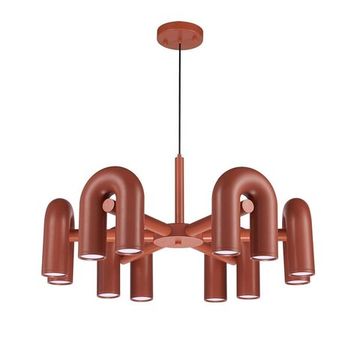 Подвесная люстра 48W 3000K 1092/34 PL-30 коричневый Twins Divinare