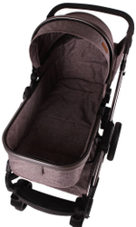 Детская коляска 3в1 LUXMOM 555 Коричневый текстиль
