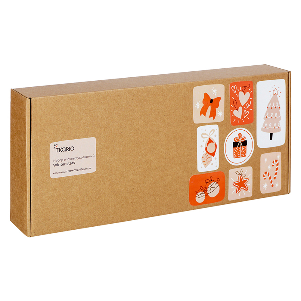 Набор елочных украшений winter stars из коллекции new year essential, 3 шт.