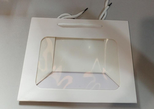 Пакет подарочный с окном "Минимализм" 30х30х30 см