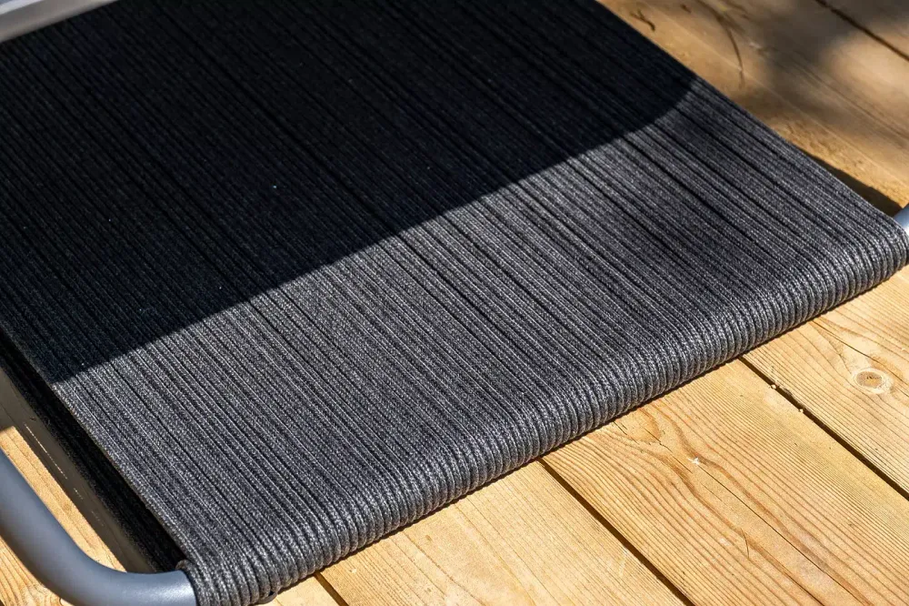 "Канны" модульная угловая лаунж-зона из роупа (веревки), цвет темно-серый