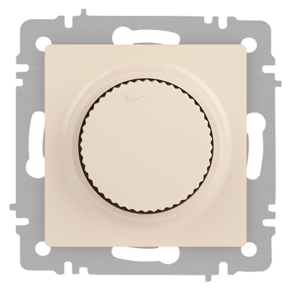 Светорегулятор Intro Accent 6-401-02 поворотный, 600Вт 230В, IP20, СУ, слоновая кость | Intro