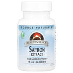Source Naturals, Serene Science®, экстракт шафрана, 15 мг, 30 таблеток