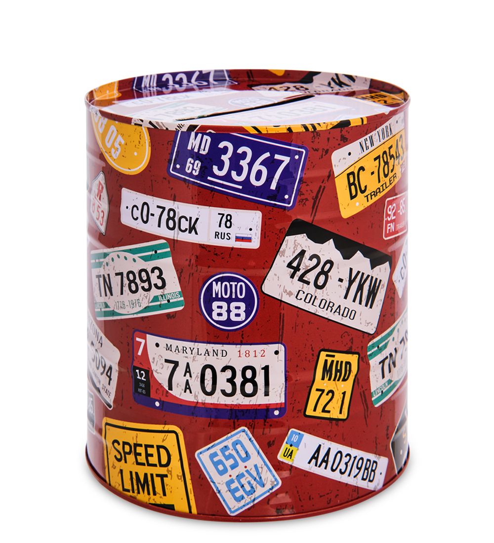 BX-210/4 Металлическая копилка «Route 66»