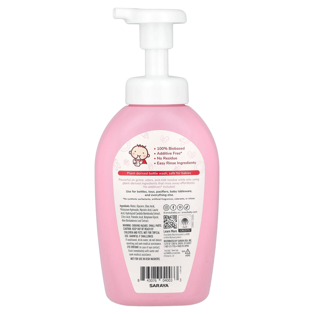 arau.baby, Пенка для мытья бутылочек, без запаха, 500 мл (16,09 жидк. унц.)