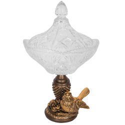 Сахарница стеклянная с крышкой Терра Сонг Бронза