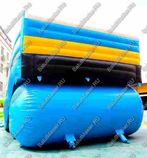 Надувной водный батут с бассейном «Пляжный оазис», 15*5.5*6.5 м